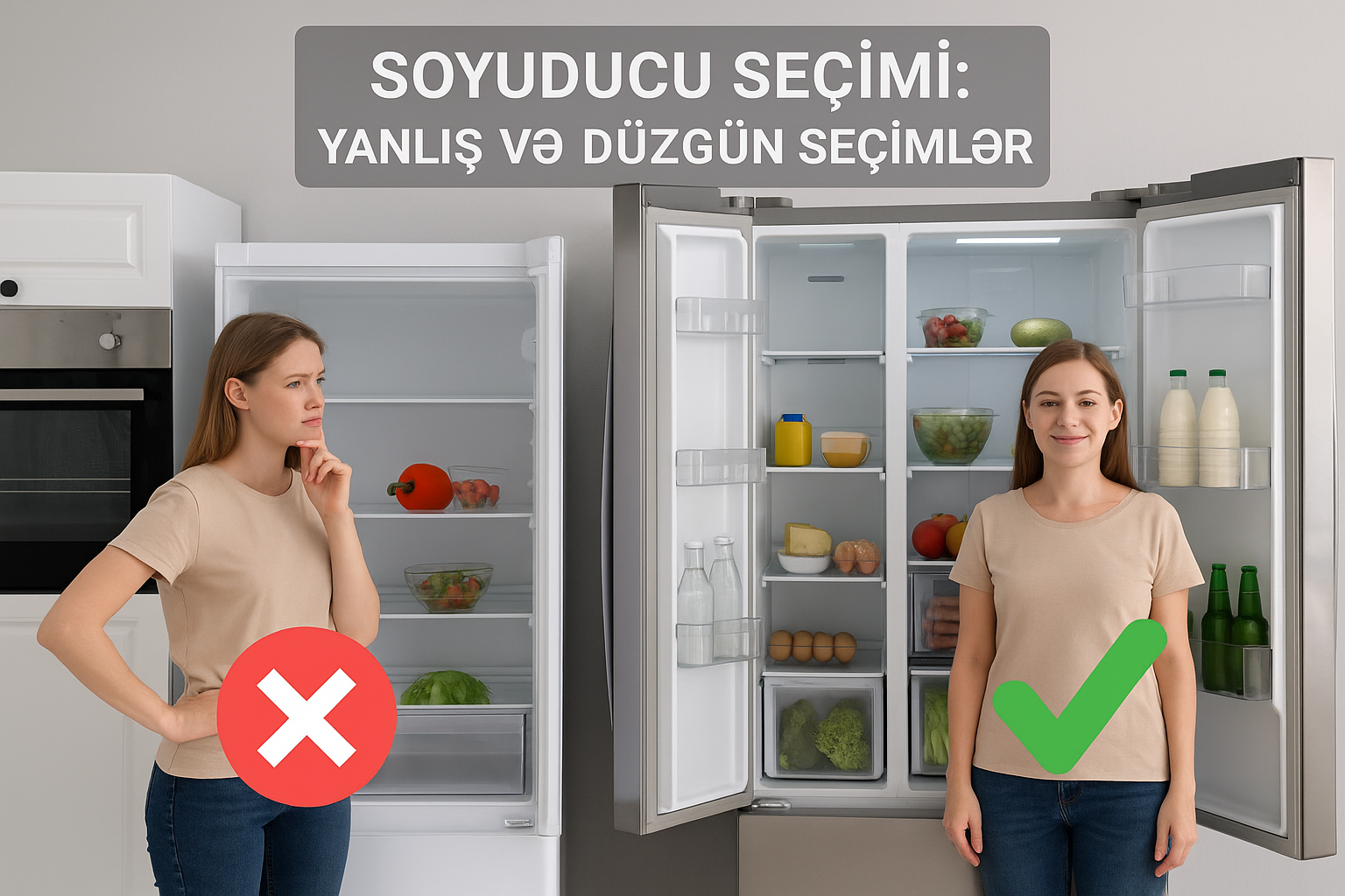 Soyuducu Seçimi: Yanlış və Düzgün Seçimlər